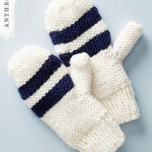Anthropologie | Outbound Striped Knit Mittens